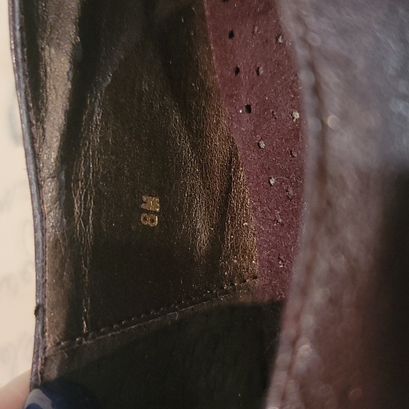 Brown Leather Size 8M Wedges - Picture 4 of 5